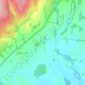 Mappa topografica Courance, altitudine, rilievo