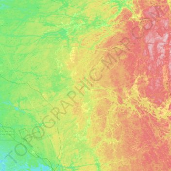 Mappa topografica Maple Island, altitudine, rilievo