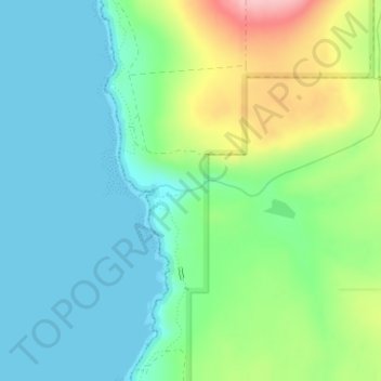 Mappa topografica Quininup Falls, altitudine, rilievo