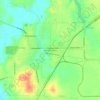 Mappa topografica Hillsboro Heights, altitudine, rilievo