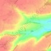 Mappa topografica le Mamont, altitudine, rilievo