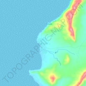 Mappa topografica Goth Mubarak Dadu, altitudine, rilievo