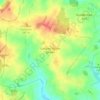 Mappa topografica Langley Upper Green, altitudine, rilievo