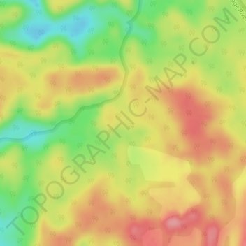 Mappa topografica takayna / The Tarkine, altitudine, rilievo