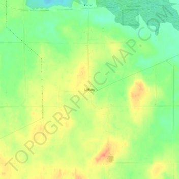 Mappa topografica McHarg, altitudine, rilievo