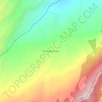 Mappa topografica El Morro Arriba, altitudine, rilievo