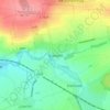 Mappa topografica Teutleben, altitudine, rilievo