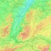 Mappa topografica Baden, altitudine, rilievo