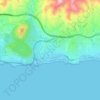 Mappa topografica La Cala del Moral, altitudine, rilievo