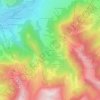 Mappa topografica Le Leutaz, altitudine, rilievo