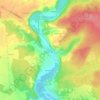 Mappa topografica Les Pontonnières, altitudine, rilievo