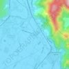 Mappa topografica Orzignano, altitudine, rilievo