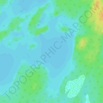 Mappa topografica Lacs Obatogamau, altitudine, rilievo
