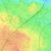 Mappa topografica Le Bois Gramond, altitudine, rilievo