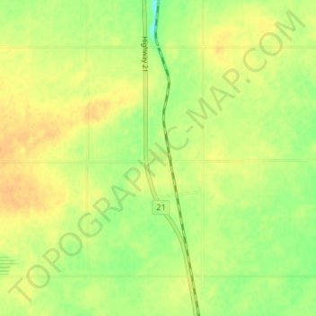 Mappa topografica Duhamel, altitudine, rilievo