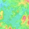 Mappa topografica La Brandouille, altitudine, rilievo