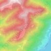 Mappa topografica Piancavallo, altitudine, rilievo