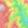 Mappa topografica Ayguatébia, altitudine, rilievo