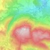 Mappa topografica Monte Baducco, altitudine, rilievo