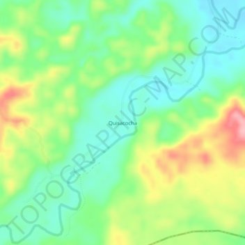 Mappa topografica Quisacocha, altitudine, rilievo