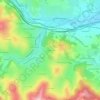 Mappa topografica Fontgarnoud, altitudine, rilievo