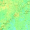Mappa topografica Ashoknagar Kalyangarh, altitudine, rilievo
