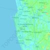 Mappa topografica Sri Jayawardenapura Kotte, altitudine, rilievo