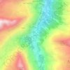 Mappa topografica Le Pont, altitudine, rilievo