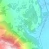 Mappa topografica Berići, altitudine, rilievo