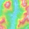 Mappa topografica Cave del Predil, altitudine, rilievo