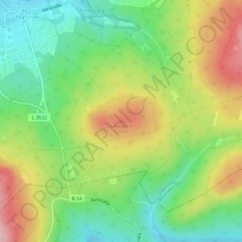 Mappa topografica Altenstein, altitudine, rilievo