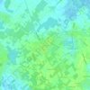 Mappa topografica Chéray, altitudine, rilievo