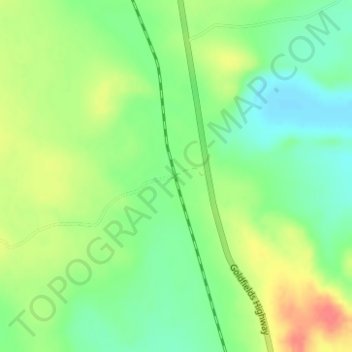 Mappa topografica Comet Vale, altitudine, rilievo