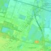 Mappa topografica De Kolonie, altitudine, rilievo