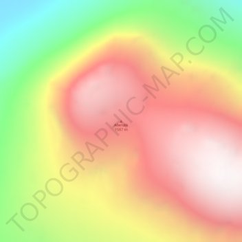 Mappa topografica Allerulik, altitudine, rilievo