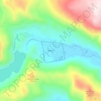 Mappa topografica Platoro, altitudine, rilievo
