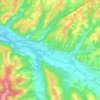 Mappa topografica Ginestra Fiorentina, altitudine, rilievo
