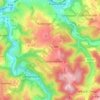 Mappa topografica Hausen, altitudine, rilievo