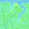 Mappa topografica Plymouth Park, altitudine, rilievo