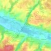 Mappa topografica La Clousière, altitudine, rilievo
