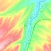 Mappa topografica Dede, altitudine, rilievo