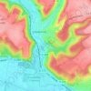 Mappa topografica Le Manoir, altitudine, rilievo