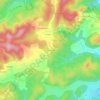 Mappa topografica Mas de la Baraque, altitudine, rilievo