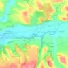 Mappa topografica Pradessus, altitudine, rilievo