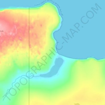 Mappa topografica Nash Harbor, altitudine, rilievo