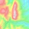 Mappa topografica Mount Unapan, altitudine, rilievo