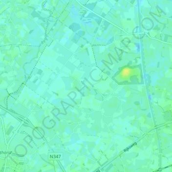 Mappa topografica Zeldam, altitudine, rilievo