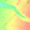 Mappa topografica El Roble, altitudine, rilievo