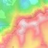 Mappa topografica Monte Pavione, altitudine, rilievo