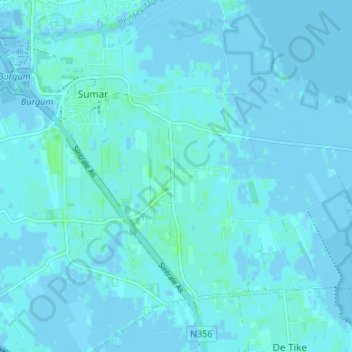 Mappa topografica De Harste, altitudine, rilievo